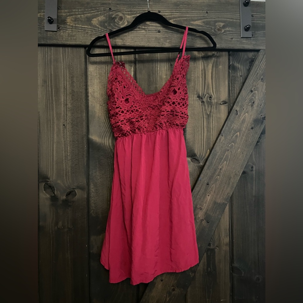 Red Lacey top dress